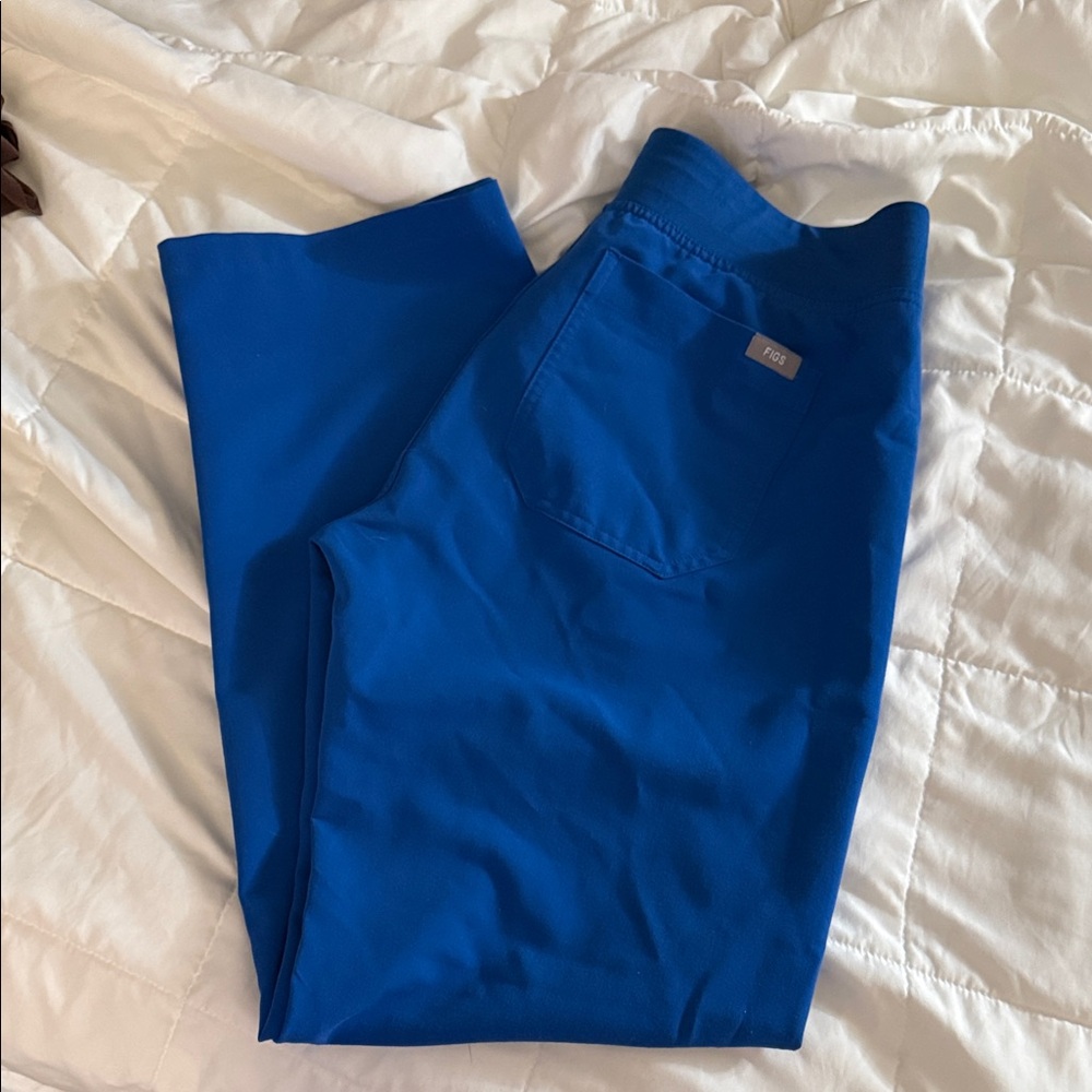 FIGS Royal Blue Livingston Scrub Pants PETITE